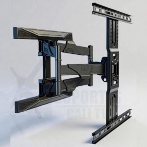 Suporte para TV com braço duplo articulado importado de 42” a 85” polegadas